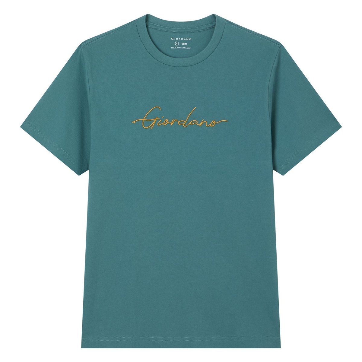 Giordano Men’s Slim Fit Cotton Signature Print Tee - first_variant_option_2 Premium Print Tee for Giordano