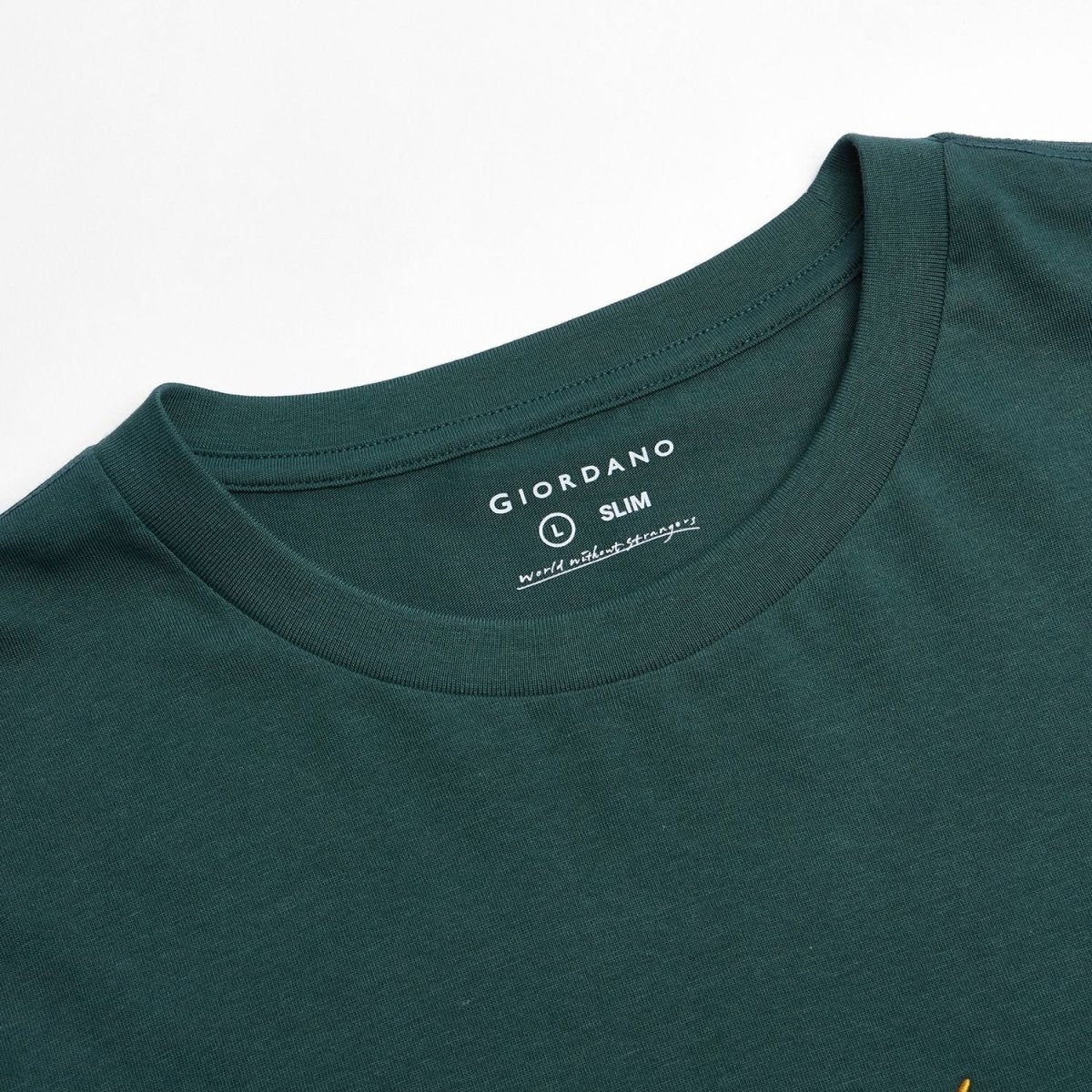 Giordano Men’s Slim Fit Cotton Signature Print Tee - first_variant_option_2 Premium Print Tee for Giordano