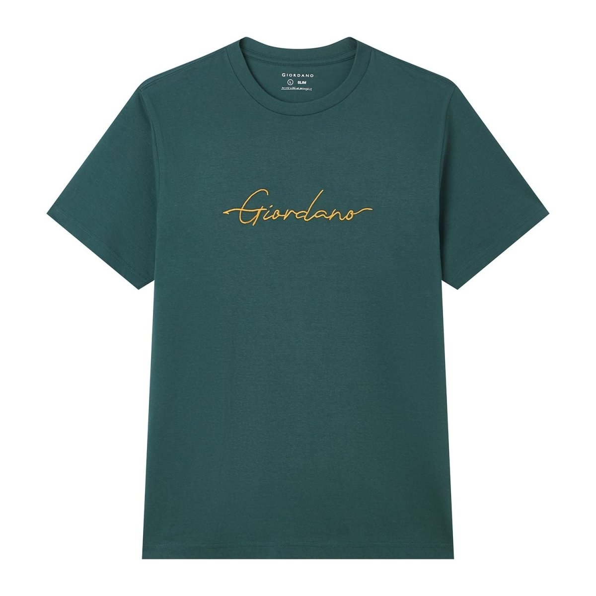 Giordano Men’s Slim Fit Cotton Signature Print Tee - first_variant_option_2 Premium Print Tee for Giordano