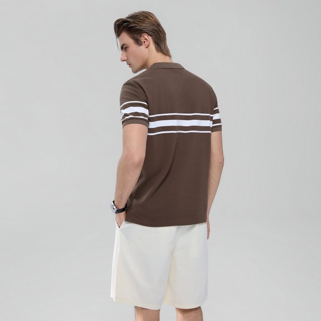 Giordano Men’s Slim Fit Cotton Striped Polo - first_variant_option_2 Premium Polo for Giordano