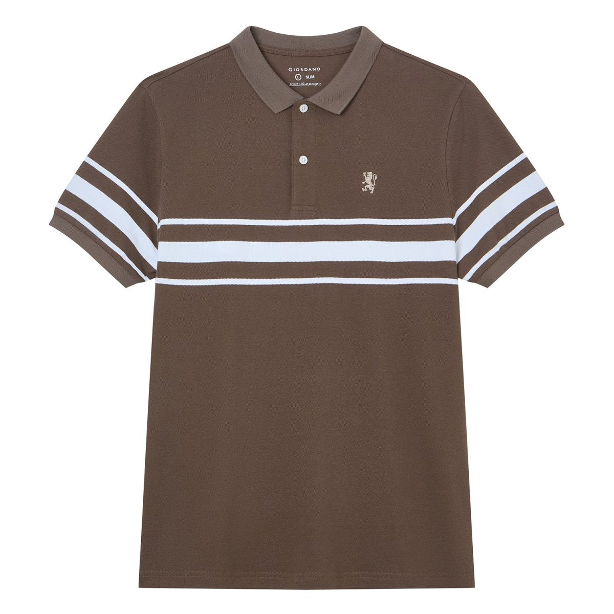 Giordano Men’s Slim Fit Cotton Striped Polo - first_variant_option_2 Premium Polo for Giordano