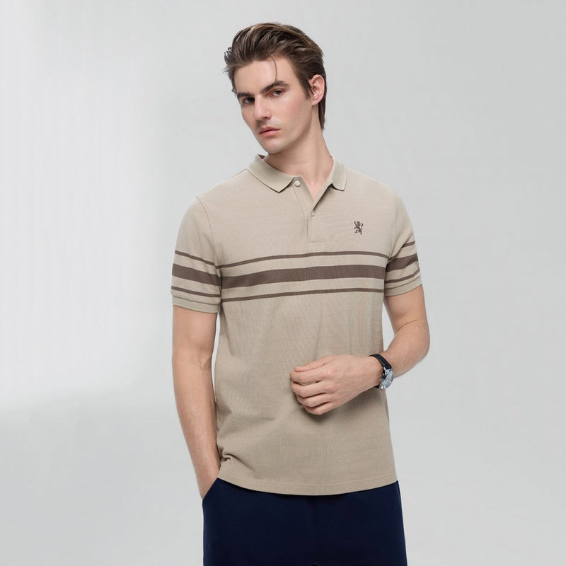 Giordano Men’s Slim Fit Cotton Striped Polo - first_variant_option_2 Premium Polo for Giordano