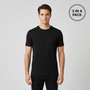 Giordano Men's Slim Fit Crew Neck Jersey T-Shirt 3-Pack – Essentials - Premium Innerwear