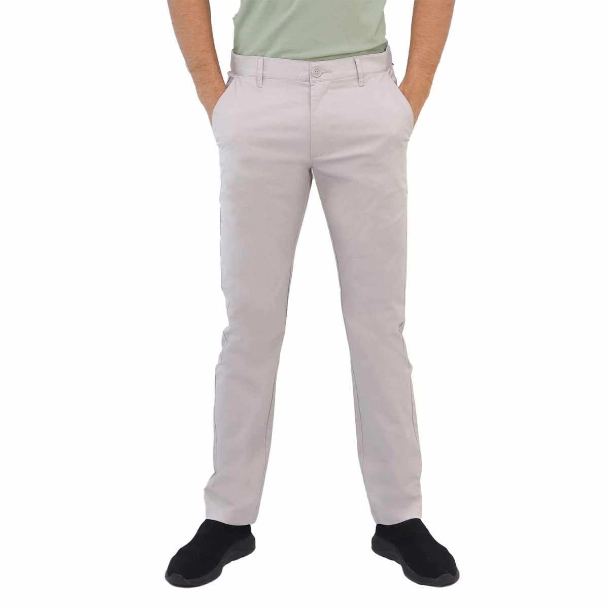 Giordano Men's Slim Fit Easy Care Khaki Pants In Cotton Twill Blend - Premium Pants