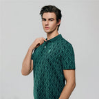 Giordano Men's Slim Fit Lion All-Over Print Polo - Premium Polo