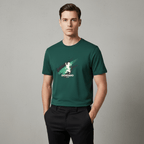 Giordano Men's Slim Fit Lion Graphic Tee - first_variant_option_2 Premium Print Tee for Giordano