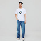Giordano Men's Slim Fit Lion Graphic Tee - first_variant_option_2 Premium Print Tee for Giordano