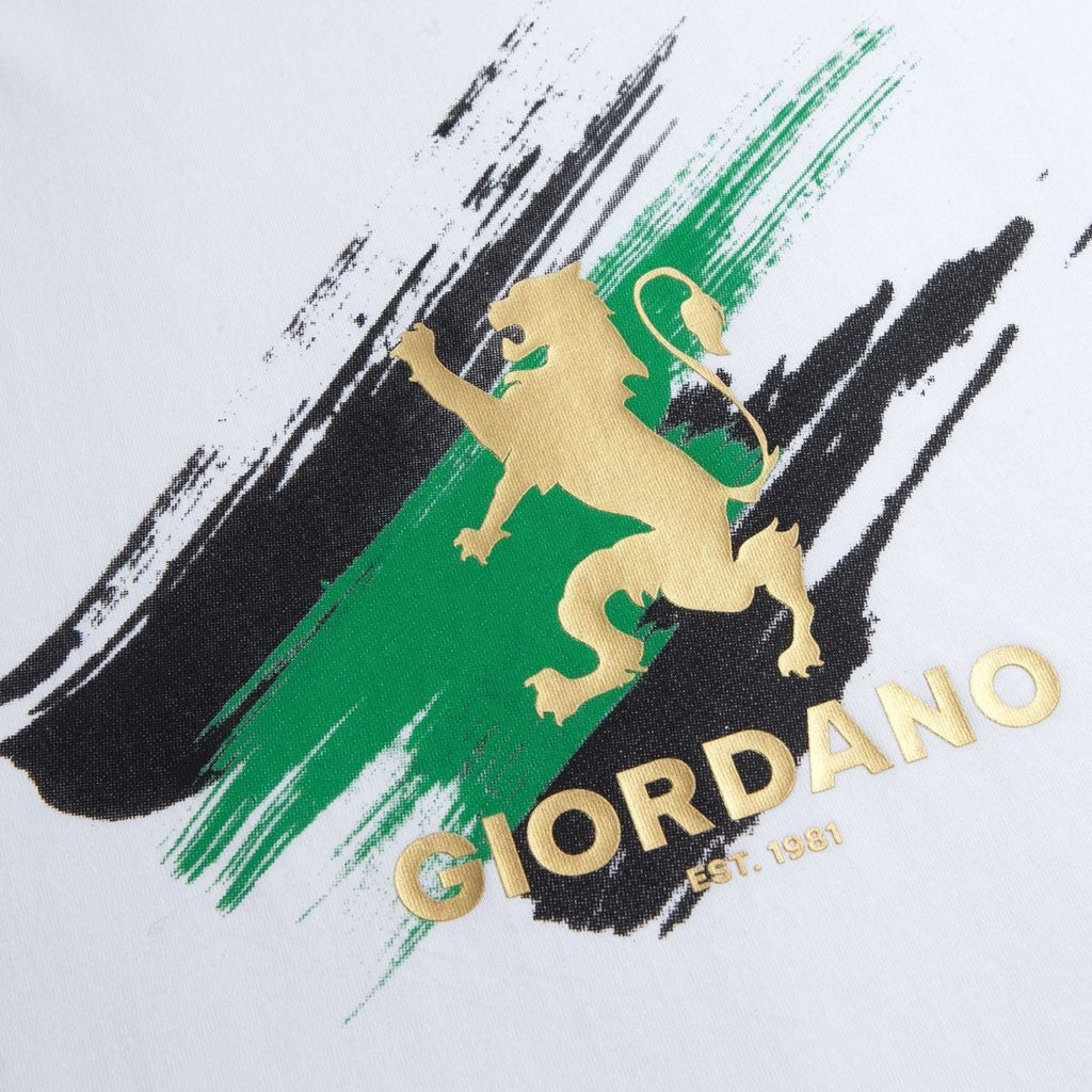 Giordano Men's Slim Fit Lion Graphic Tee - first_variant_option_2 Premium Print Tee for Giordano