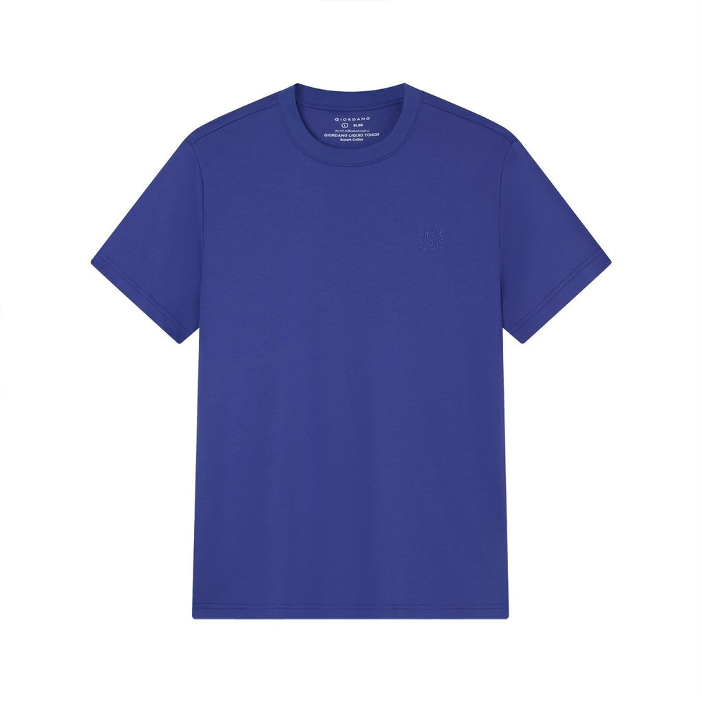 Giordano Men's Slim Fit Liquid Touch Cotton Crew Neck Tee - Premium Tee