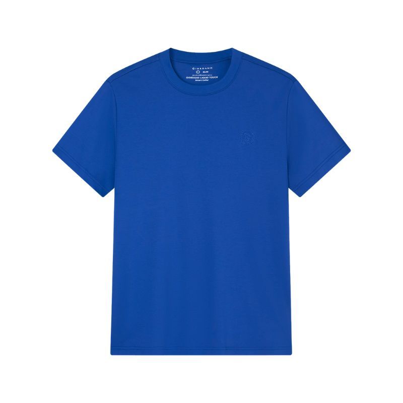Giordano Men's Slim Fit Liquid Touch Cotton Crew Neck Tee - Premium Tee