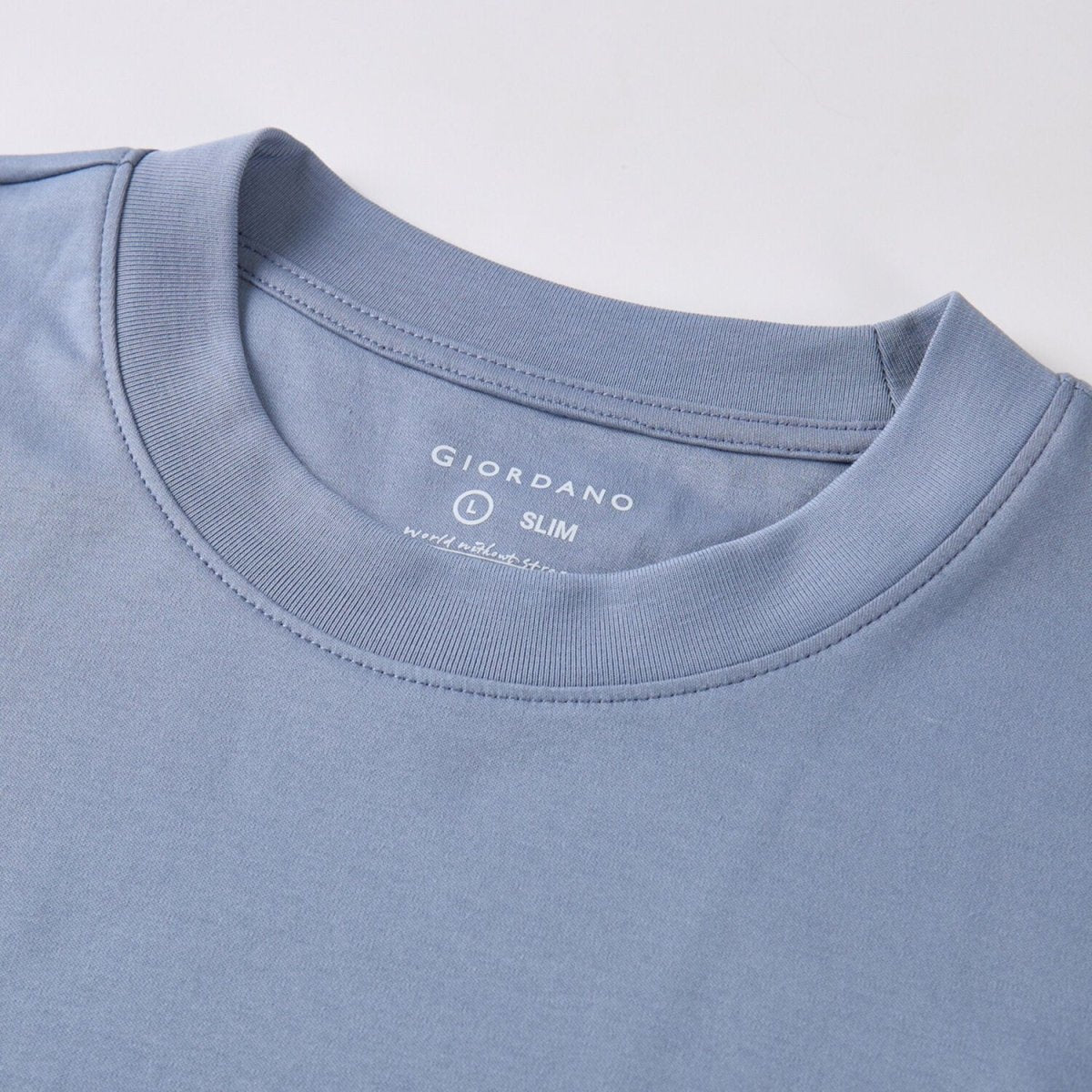 Giordano Men's Slim Fit Liquid Touch Cotton Crew Neck Tee - Premium Tee