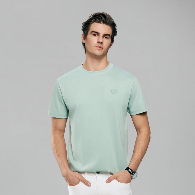 Giordano Men's Slim Fit Liquid Touch Cotton Crew Neck Tee - first_variant_option_2 Premium Tee for Giordano