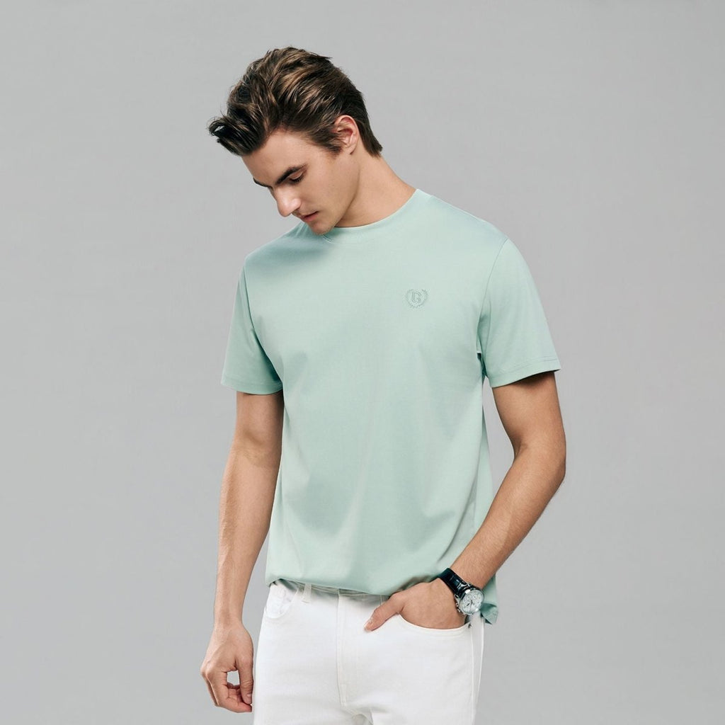 Giordano Men's Slim Fit Liquid Touch Cotton Crew Neck Tee - first_variant_option_2 Premium Tee for Giordano