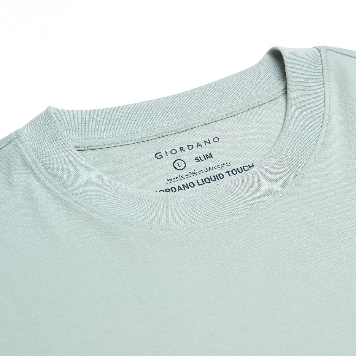Giordano Men's Slim Fit Liquid Touch Cotton Crew Neck Tee - first_variant_option_2 Premium Tee for Giordano