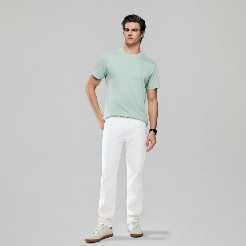 Giordano Men's Slim Fit Liquid Touch Cotton Crew Neck Tee - first_variant_option_2 Premium Tee for Giordano