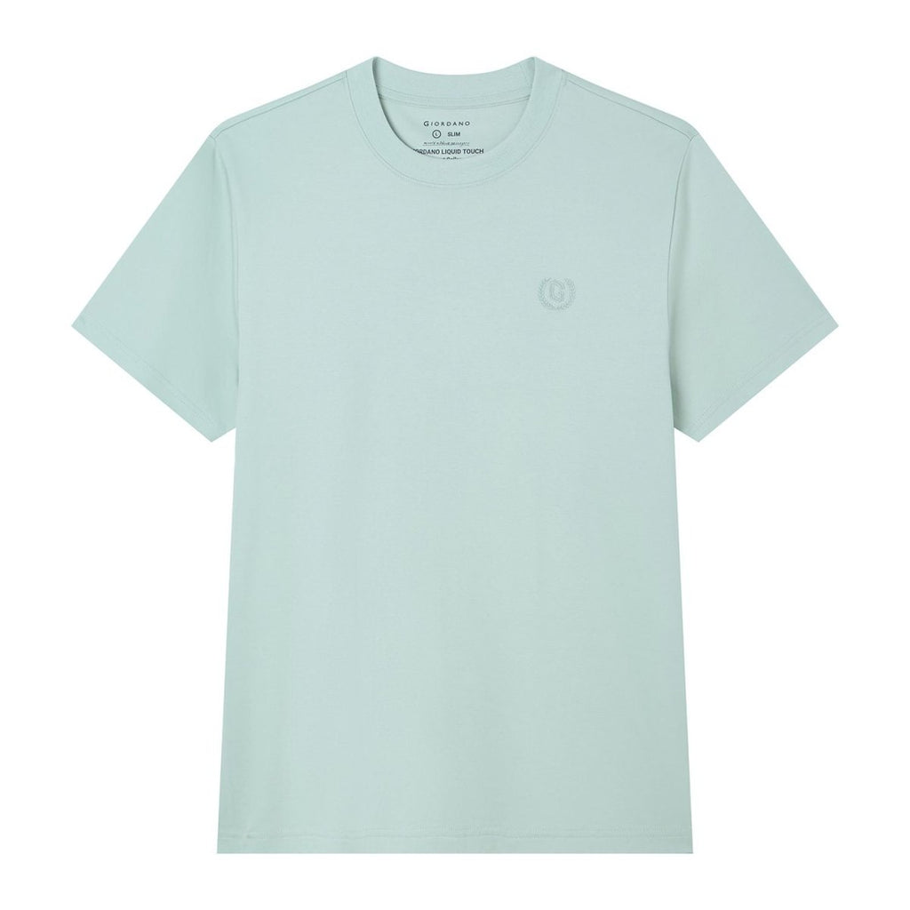Giordano Men's Slim Fit Liquid Touch Cotton Crew Neck Tee - first_variant_option_2 Premium Tee for Giordano