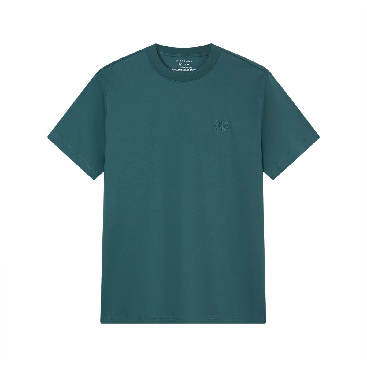 Giordano Men's Slim Fit Liquid Touch Cotton Crew Neck Tee - first_variant_option_2 Premium Tee for Giordano