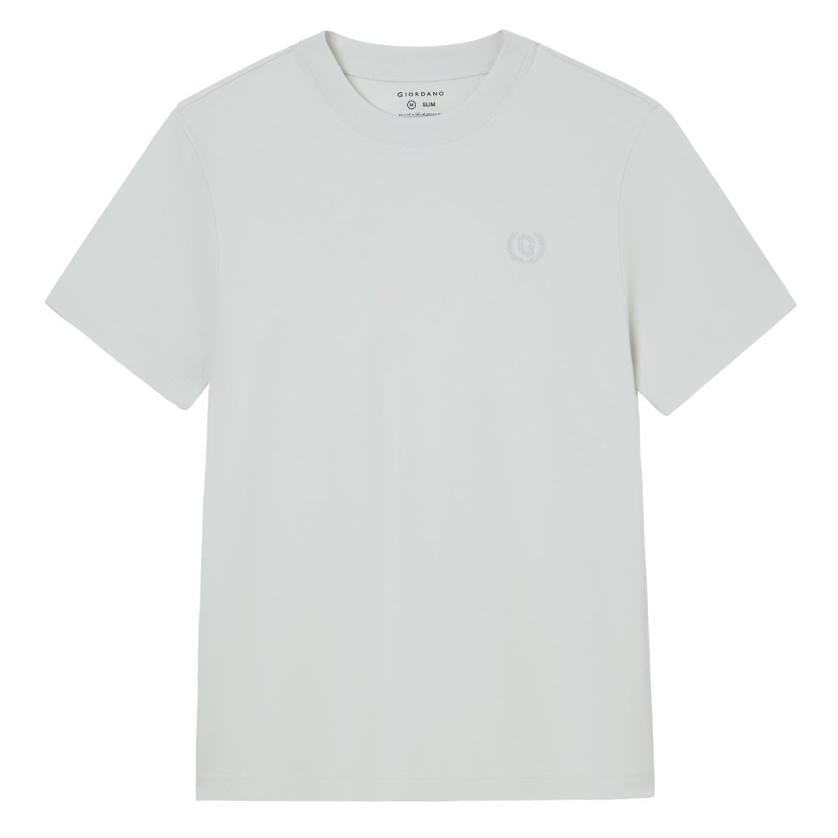 Giordano Men's Slim Fit Liquid Touch Cotton Crew Neck Tee - first_variant_option_2 Premium Tee for Giordano
