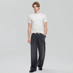 Giordano Men's Slim Fit Liquid Touch Cotton Crew Neck Tee - first_variant_option_2 Premium Tee for Giordano