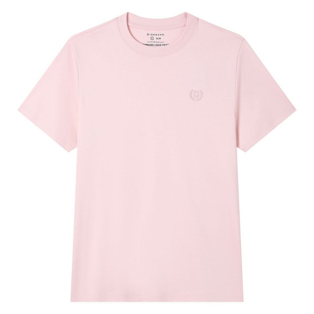 Giordano Men's Slim Fit Liquid Touch Cotton Crew Neck Tee - first_variant_option_2 Premium Tee for Giordano