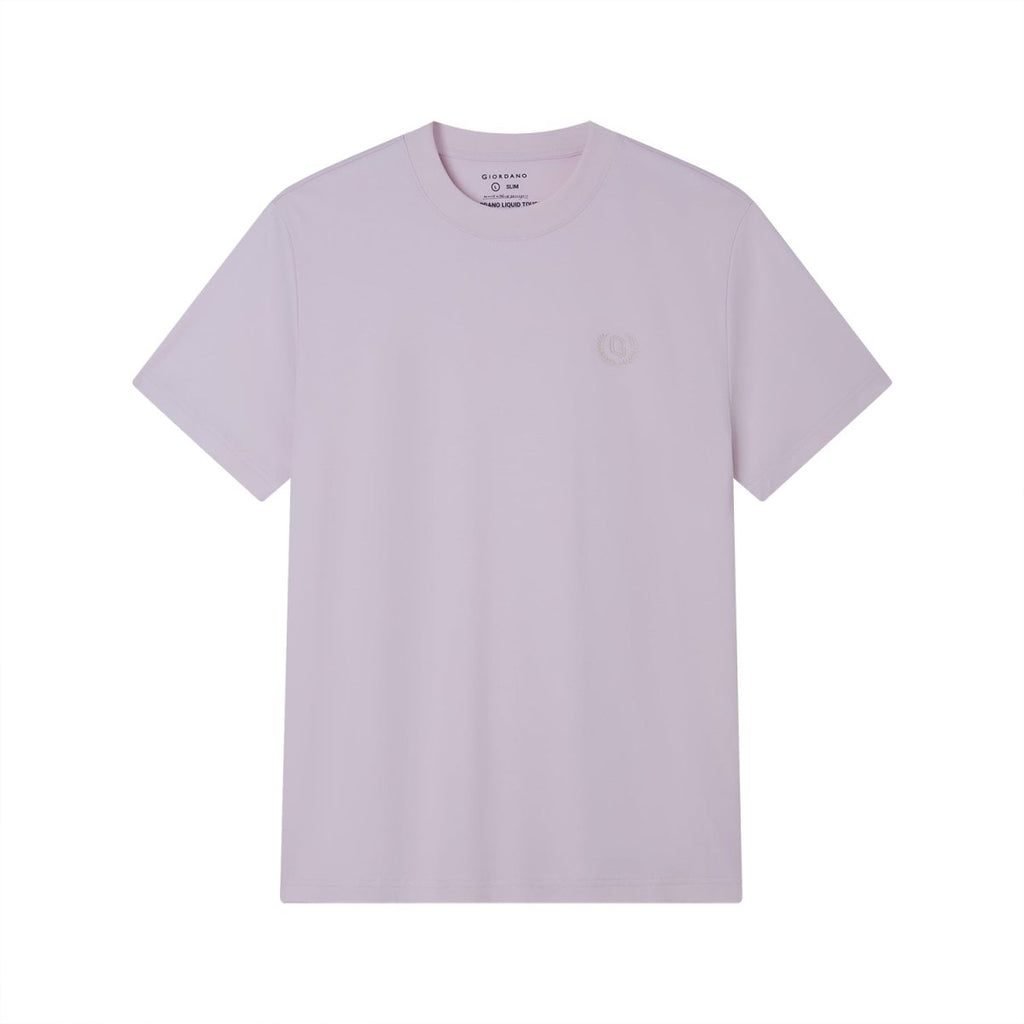 Giordano Men's Slim Fit Liquid Touch Cotton Crew Neck Tee - first_variant_option_2 Premium Tee for Giordano