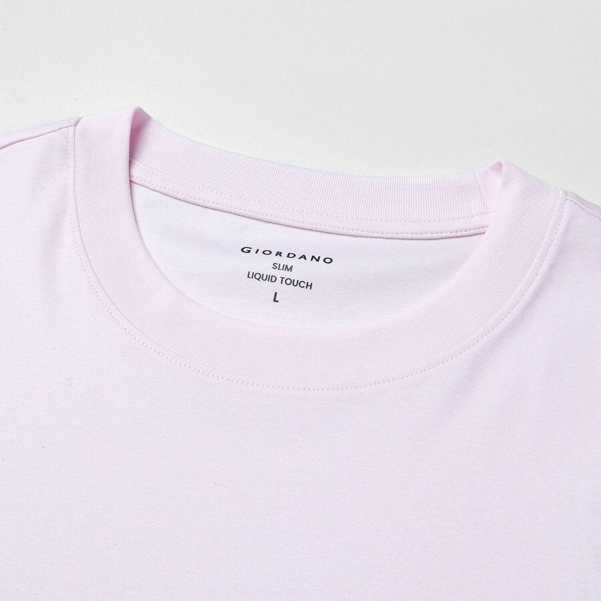 Giordano Men's Slim Fit Liquid Touch Cotton Crew Neck Tee - Premium Tee