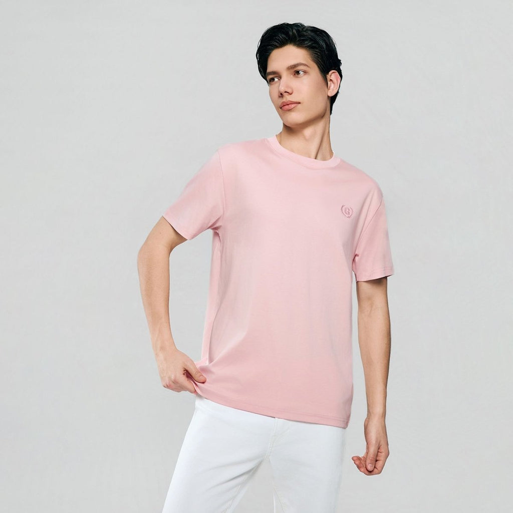 Giordano Men's Slim Fit Liquid Touch Cotton Crew Neck Tee - first_variant_option_2 Premium Tee for Giordano