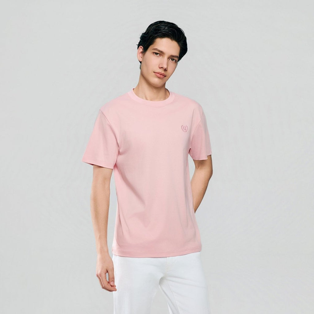 Giordano Men's Slim Fit Liquid Touch Cotton Crew Neck Tee - first_variant_option_2 Premium Tee for Giordano