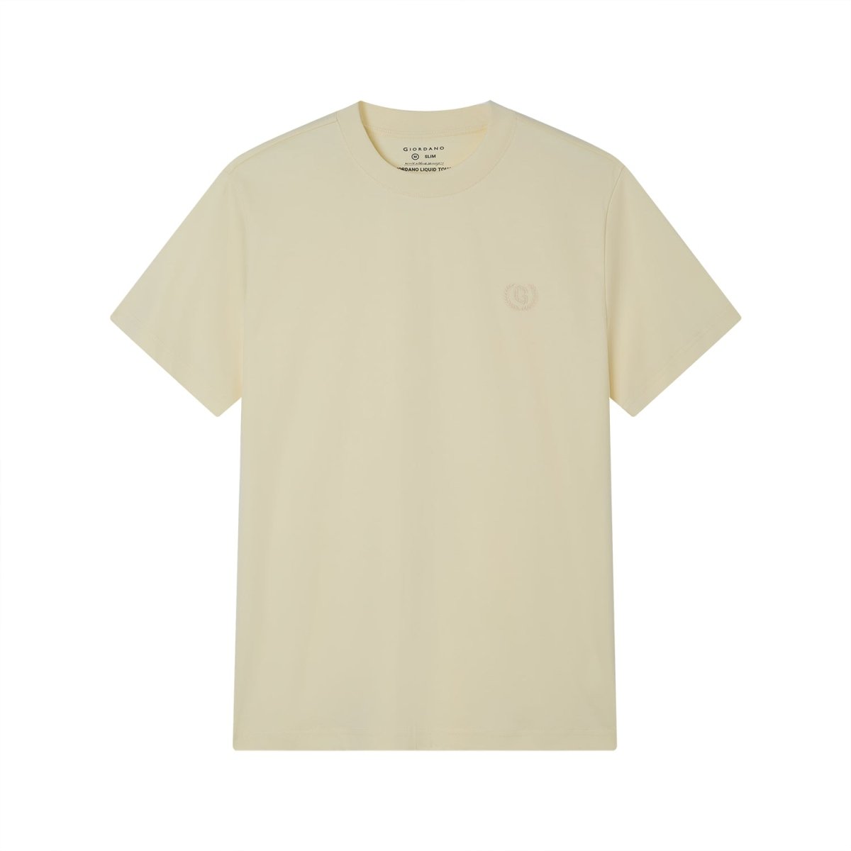 Giordano Men's Slim Fit Liquid Touch Cotton Crew Neck Tee - first_variant_option_2 Premium Tee for Giordano