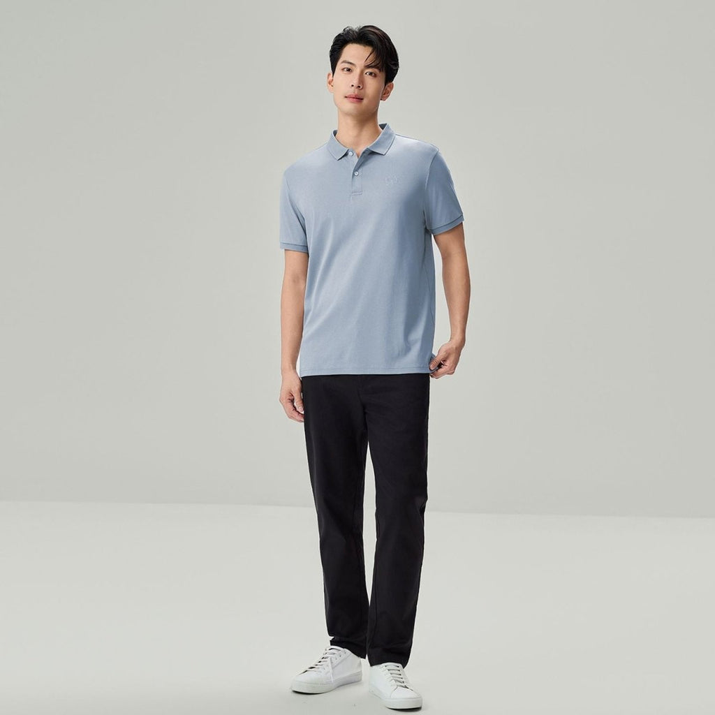 Giordano Men’s Slim Fit Liquid Touch Cotton Interlock Polo - Premium Polo