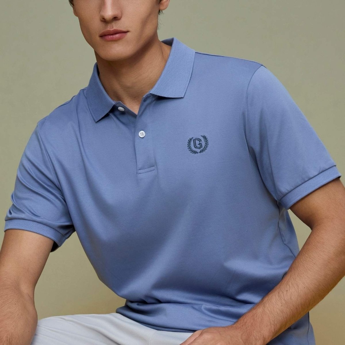 Giordano Men’s Slim Fit Liquid Touch Cotton Interlock Polo - Premium Polo
