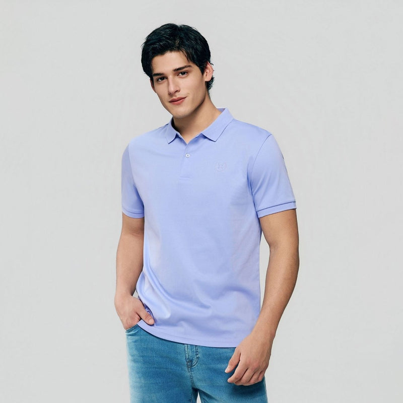 Giordano Men’s Slim Fit Liquid Touch Cotton Interlock Polo - Premium Polo