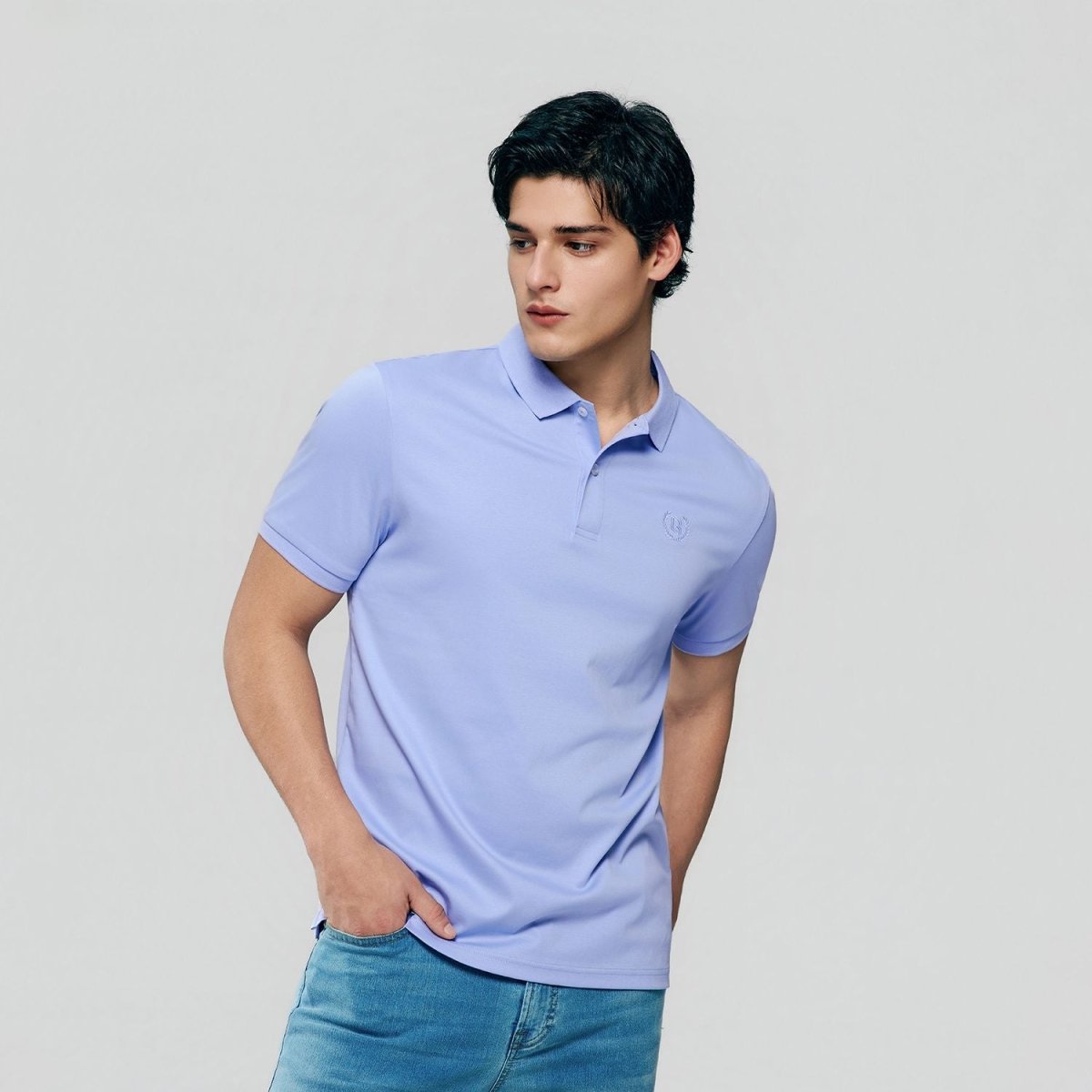 Giordano Men’s Slim Fit Liquid Touch Cotton Interlock Polo - Premium Polo