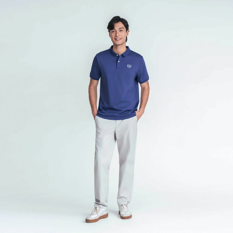 Giordano Men’s Slim Fit Liquid Touch Cotton Interlock Polo - Premium Polo