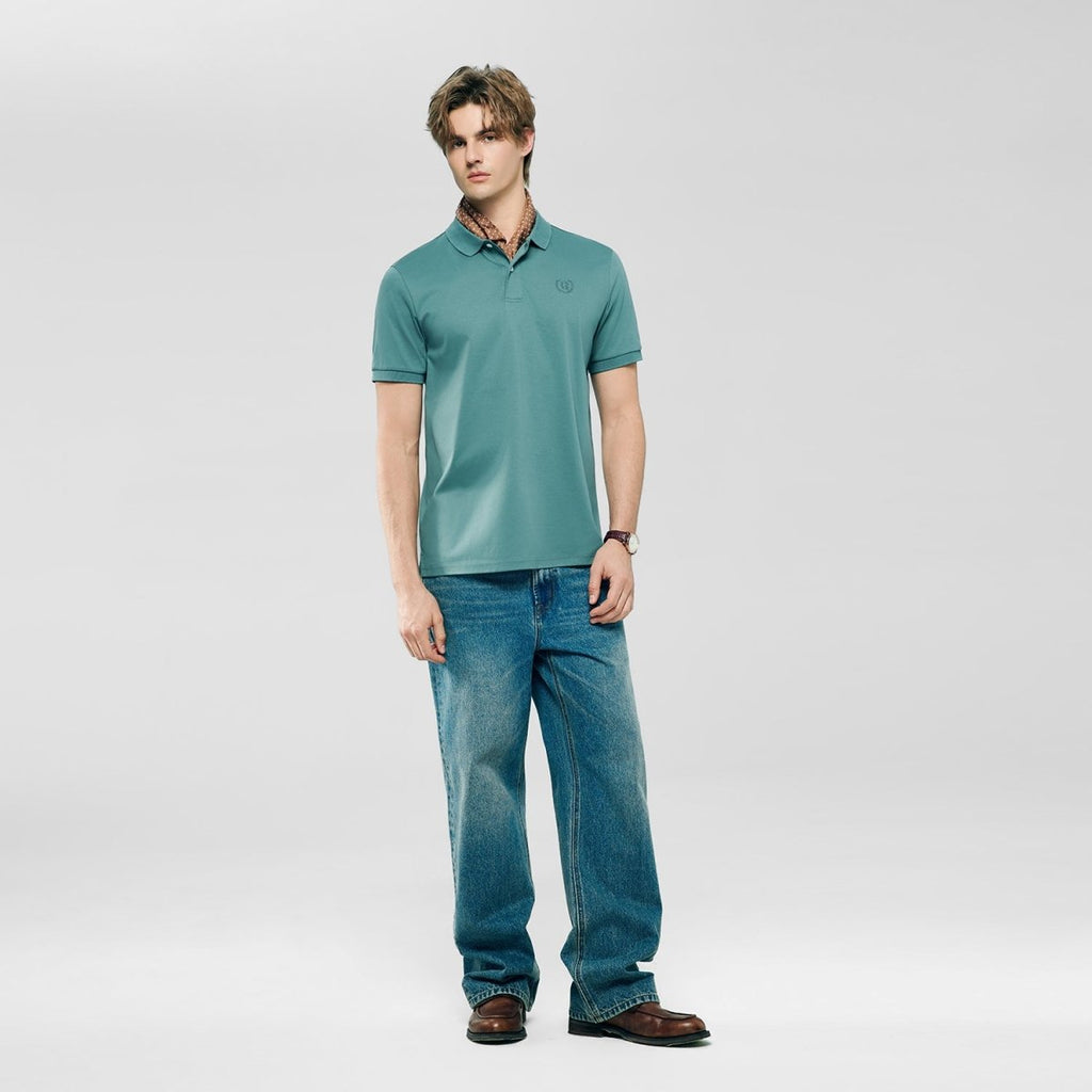 Giordano Men’s Slim Fit Liquid Touch Cotton Interlock Polo - first_variant_option_2 Premium Polo for Giordano