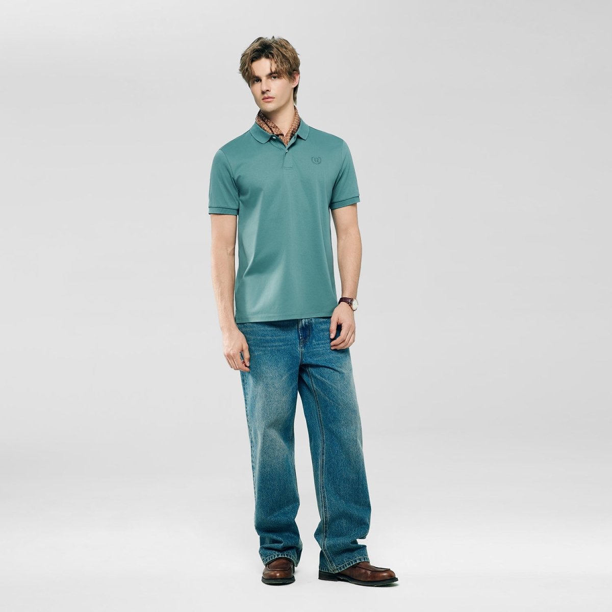 Giordano Men’s Slim Fit Liquid Touch Cotton Interlock Polo - first_variant_option_2 Premium Polo for Giordano