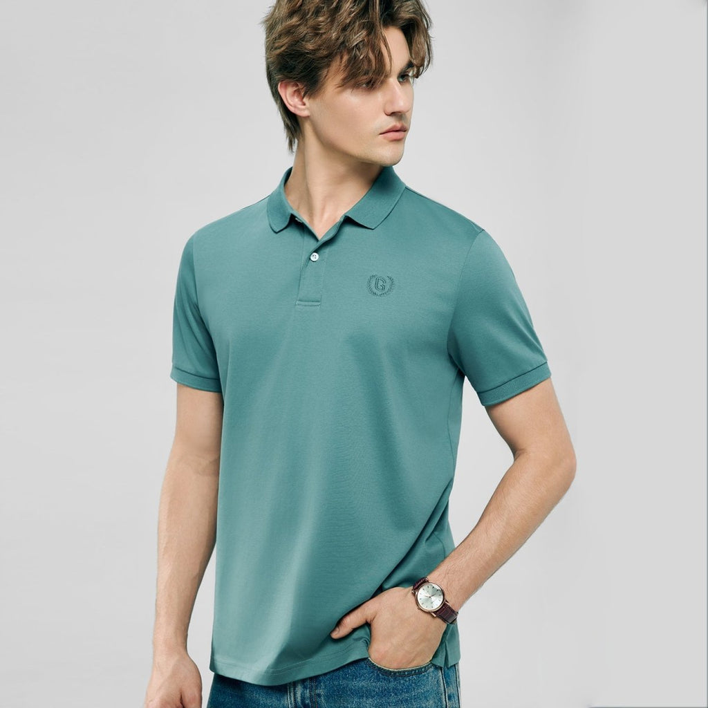 Giordano Men’s Slim Fit Liquid Touch Cotton Interlock Polo - first_variant_option_2 Premium Polo for Giordano