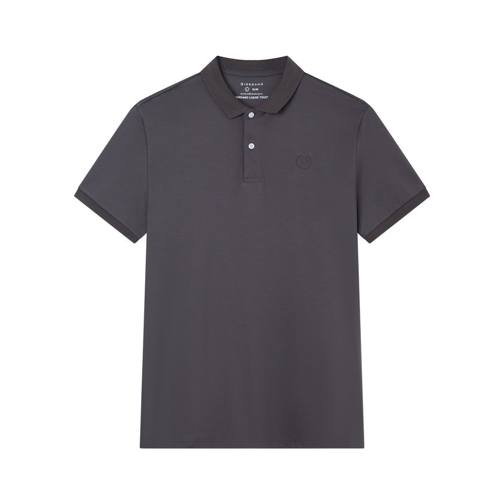 Giordano Men’s Slim Fit Liquid Touch Cotton Interlock Polo - first_variant_option_2 Premium Polo for Giordano