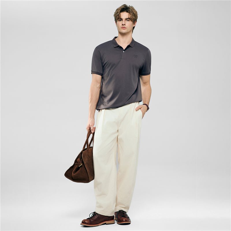 Giordano Men’s Slim Fit Liquid Touch Cotton Interlock Polo - first_variant_option_2 Premium Polo for Giordano