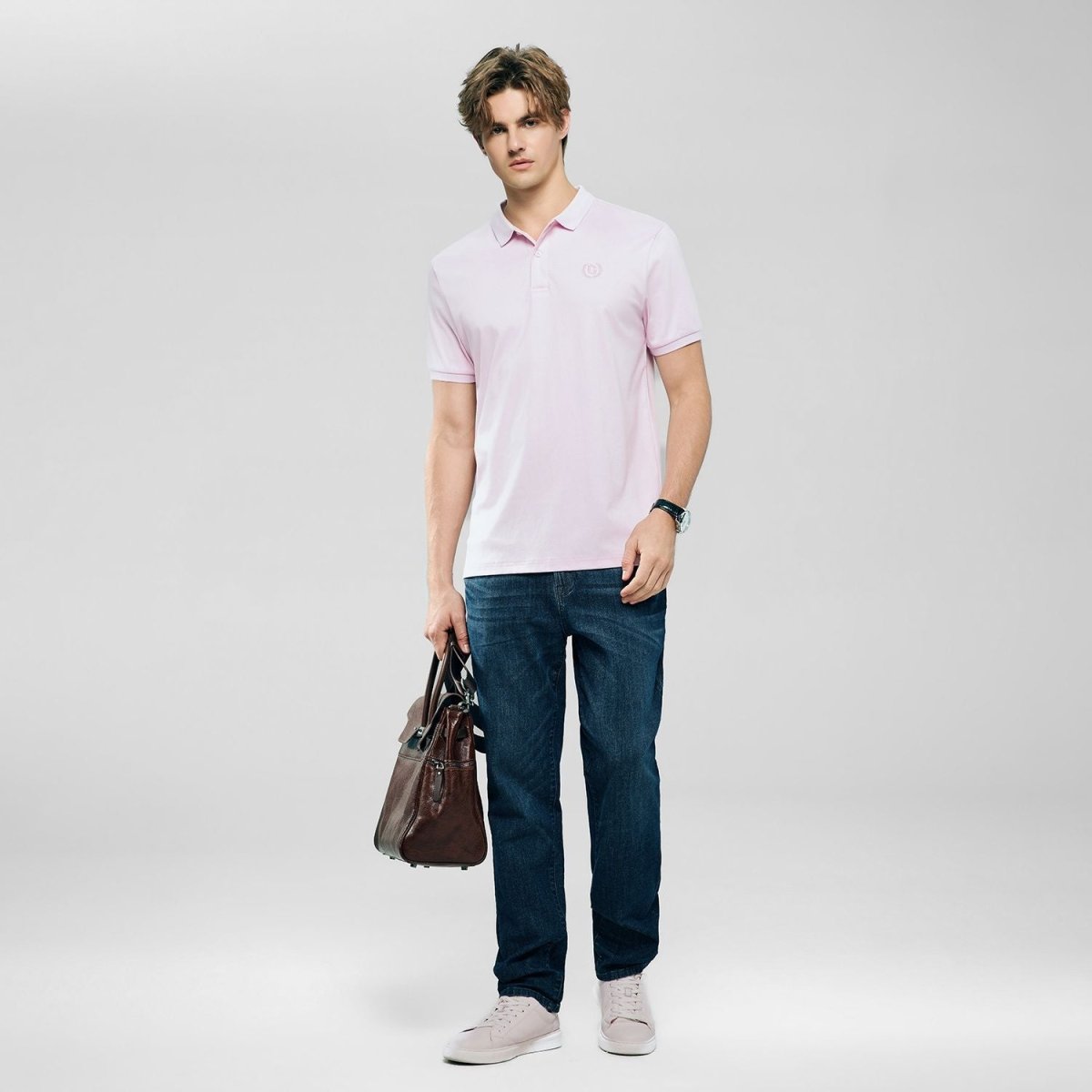 Giordano Men’s Slim Fit Liquid Touch Cotton Interlock Polo - Premium Polo