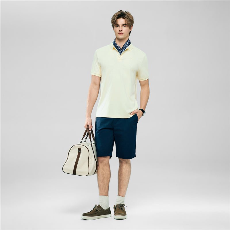 Giordano Men’s Slim Fit Liquid Touch Cotton Interlock Polo - first_variant_option_2 Premium Polo for Giordano