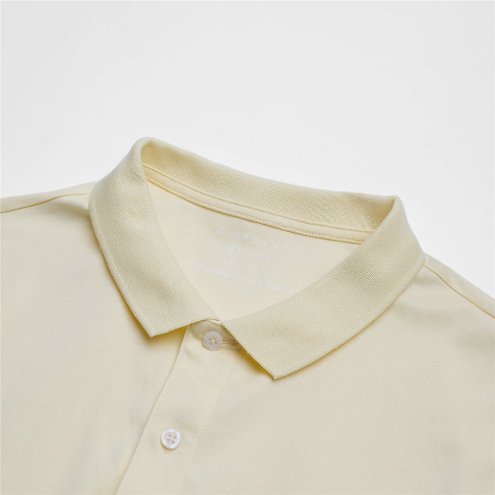 Giordano Men’s Slim Fit Liquid Touch Cotton Interlock Polo - first_variant_option_2 Premium Polo for Giordano