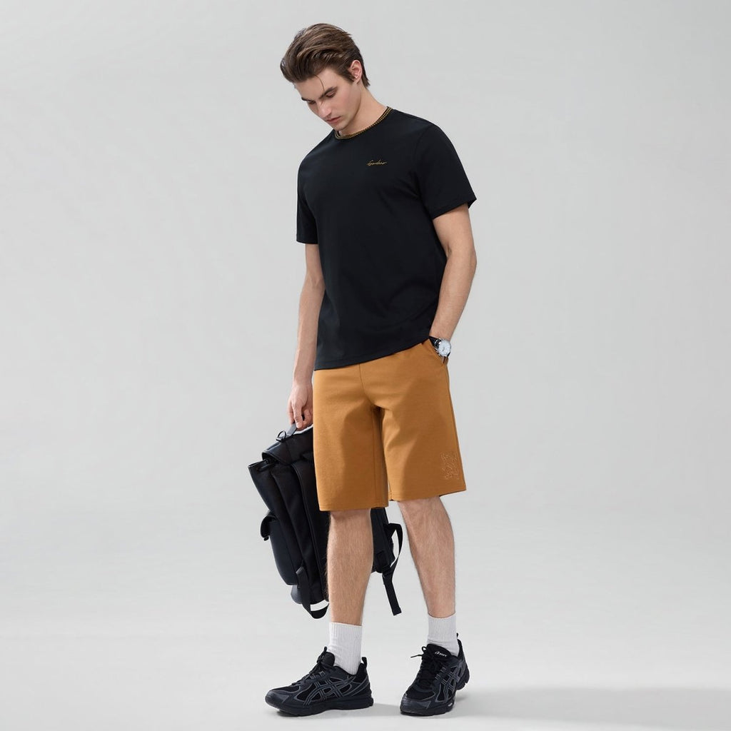 Giordano Men's Slim Fit Liquid Touch Cotton Tee - first_variant_option_2 Premium Tee for Giordano