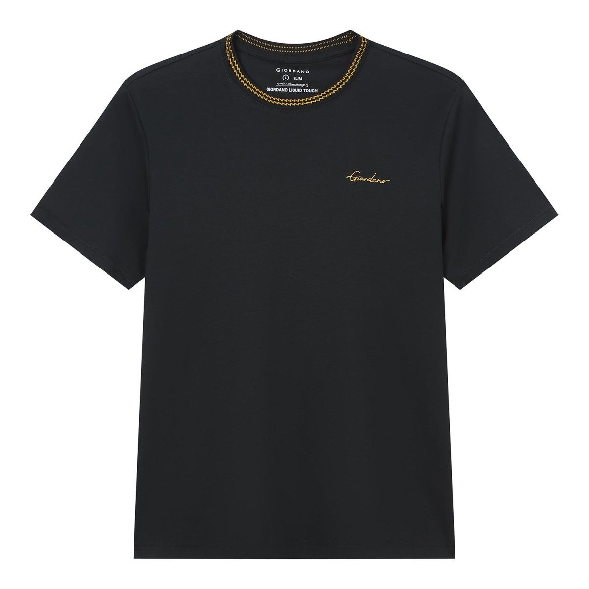 Giordano Men's Slim Fit Liquid Touch Cotton Tee - first_variant_option_2 Premium Tee for Giordano