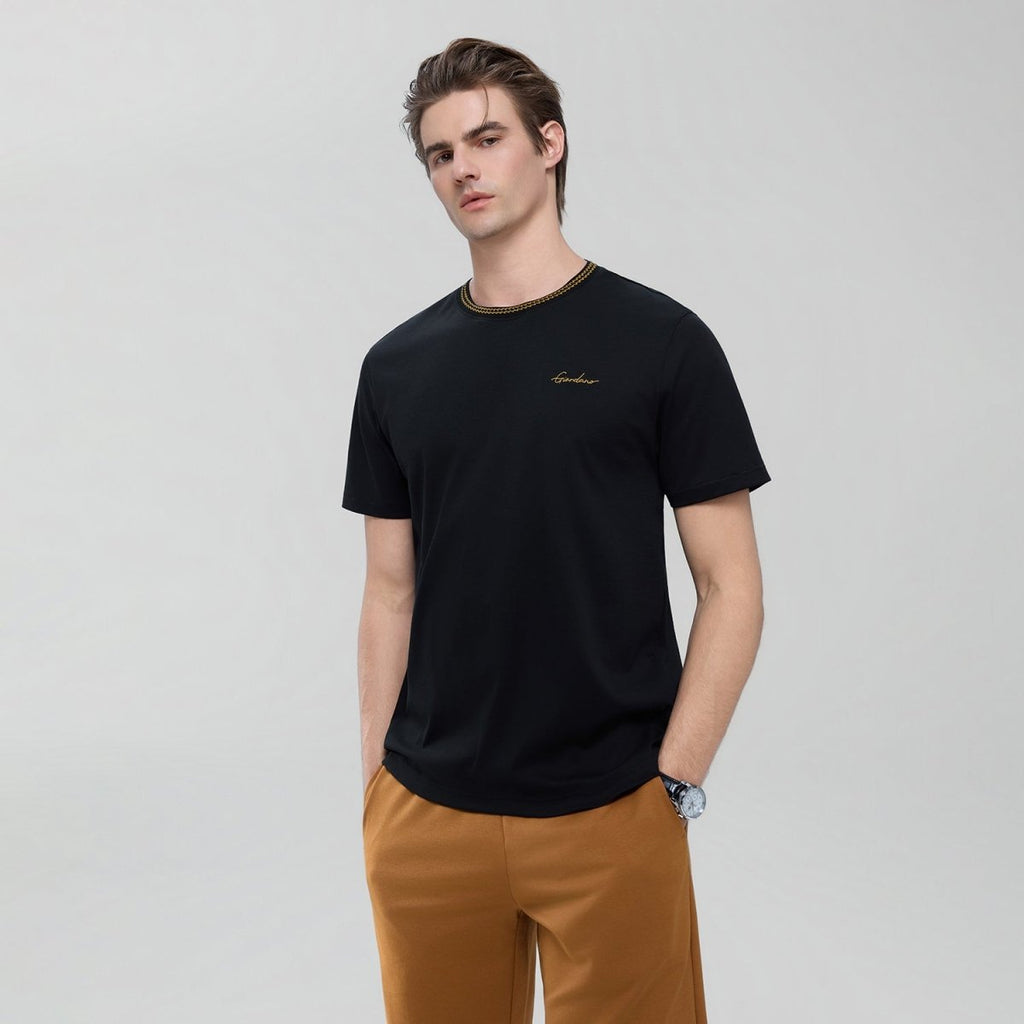 Giordano Men's Slim Fit Liquid Touch Cotton Tee - first_variant_option_2 Premium Tee for Giordano