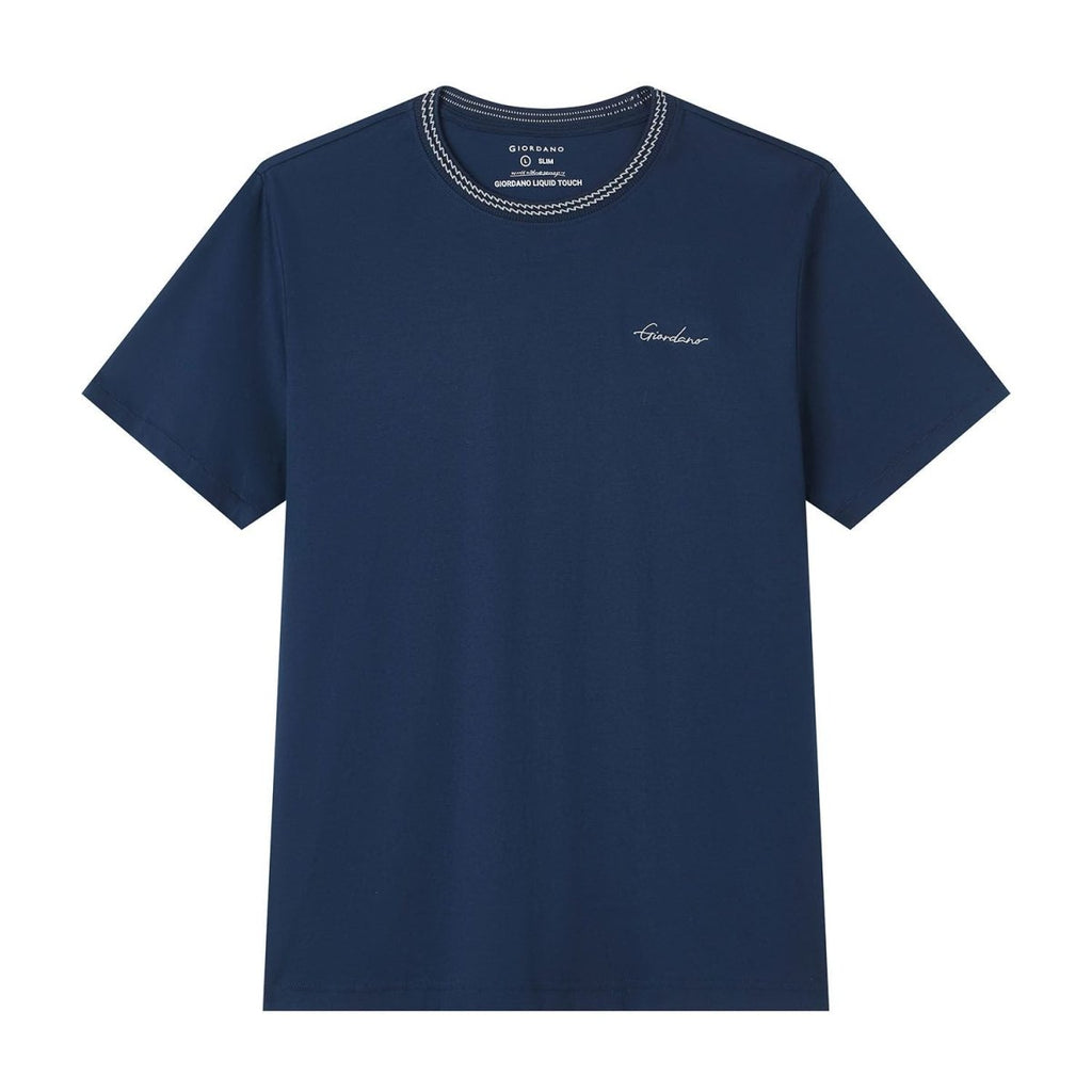 Giordano Men's Slim Fit Liquid Touch Cotton Tee - first_variant_option_2 Premium Tee for Giordano