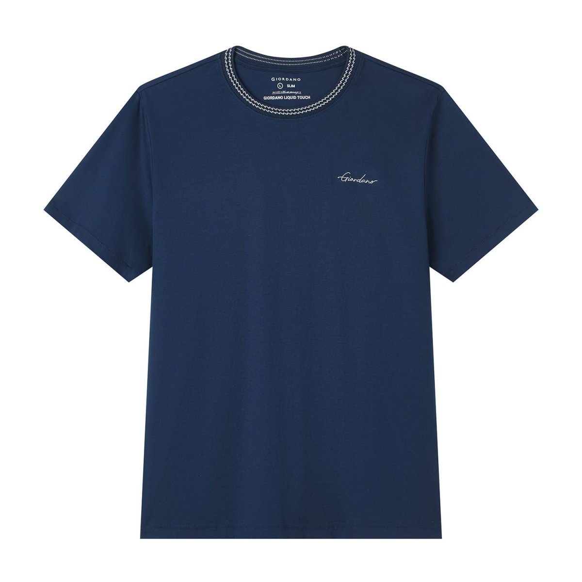 Giordano Men's Slim Fit Liquid Touch Cotton Tee - first_variant_option_2 Premium Tee for Giordano