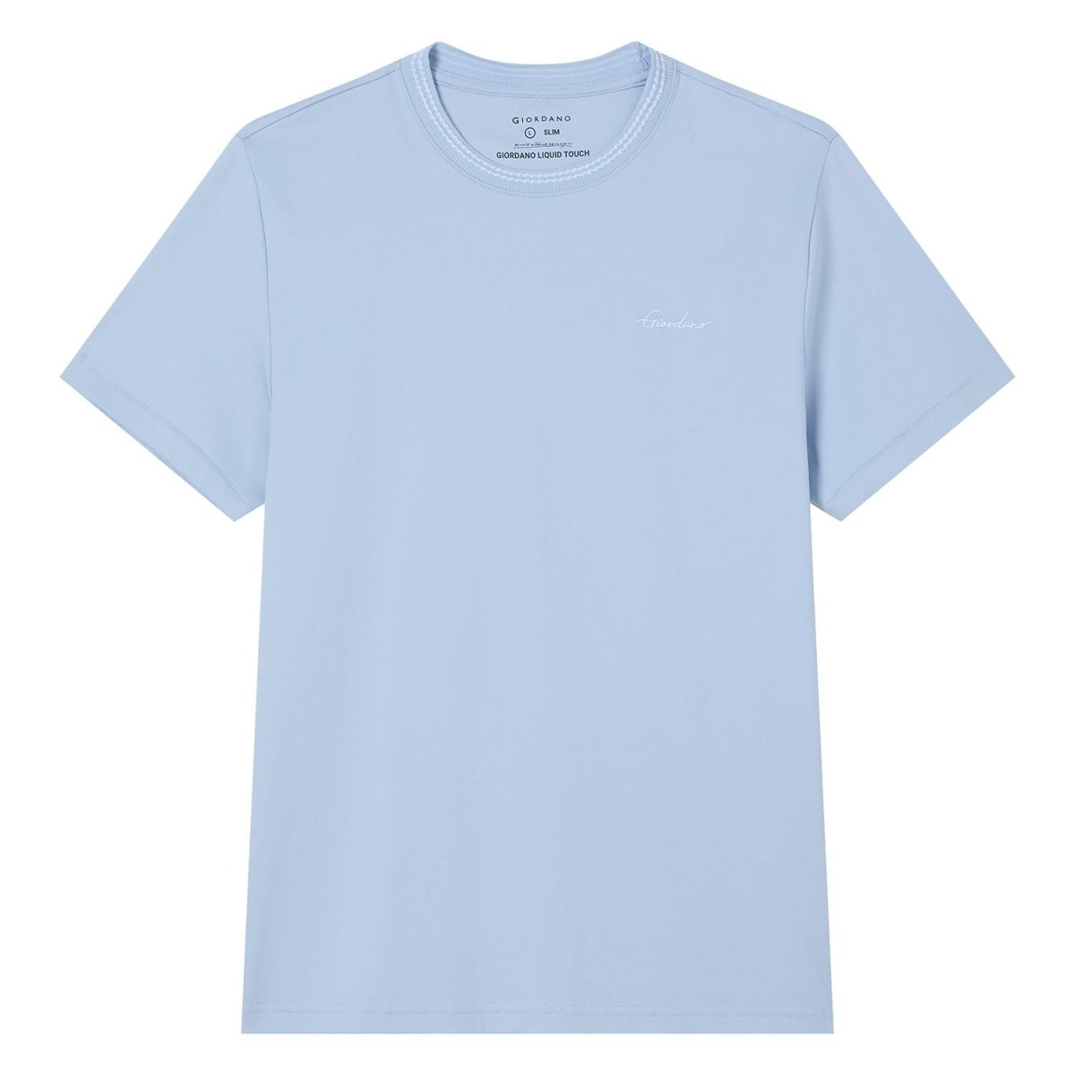 Giordano Men's Slim Fit Liquid Touch Cotton Tee - first_variant_option_2 Premium Tee for Giordano
