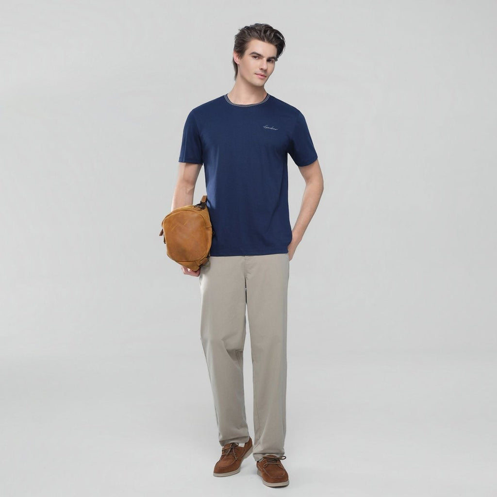 Giordano Men's Slim Fit Liquid Touch Cotton Tee - first_variant_option_2 Premium Tee for Giordano