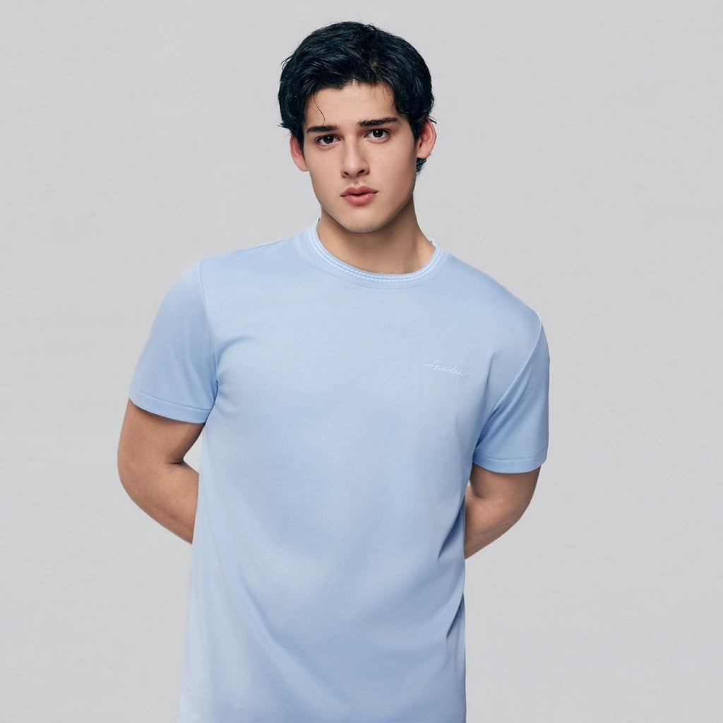 Giordano Men's Slim Fit Liquid Touch Cotton Tee - first_variant_option_2 Premium Tee for Giordano